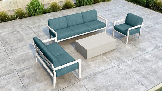 Harmonia Living Outdoor Sets Harmonia Living - Pacifica Mason 4 Piece Sofa Loveseat Set