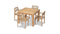 Harmonia Living Outdoor Sets Harmonia Living - Sands 5 Piece Arm Dining Set
