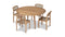 Harmonia Living Outdoor Sets Harmonia Living - Sands 5 Piece Round Dining Set