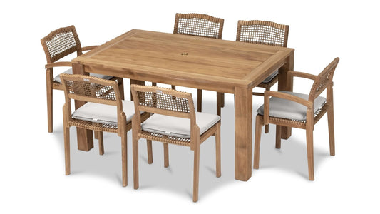Harmonia Living Outdoor Sets Harmonia Living - Sands 7 Piece Dining Set