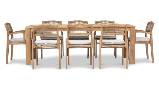 Harmonia Living Outdoor Sets Harmonia Living - Sands 9 Piece Dining Set