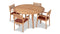 Harmonia Living Outdoor Sets Harmonia Living - Sylvan 5 Piece Round Dining Set
