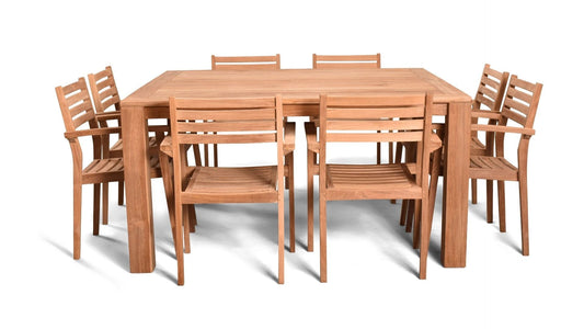 Harmonia Living Outdoor Sets Harmonia Living - Sylvan 9 Piece Square Dining Set