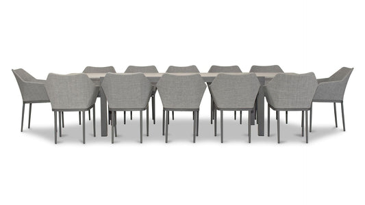 Harmonia Living Outdoor Sets Harmonia Living - Tailor 13 Piece Extendable Dining Set