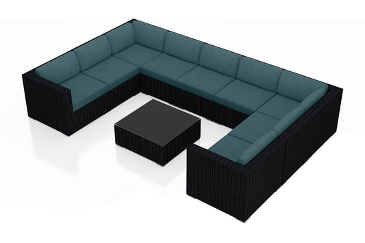 Harmonia Living Outdoor Sets Harmonia Living - Urbana 10 Piece Surround Sectional Set