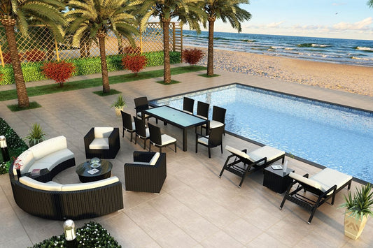 Harmonia Living Outdoor Sets Harmonia Living - Urbana 18 Piece Eclipse Set