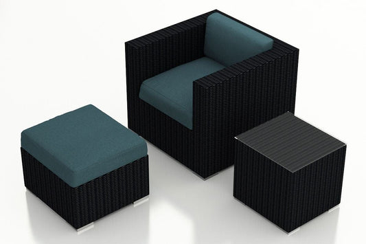 Harmonia Living Outdoor Sets Harmonia Living - Urbana 3 Piece Club Chair Set