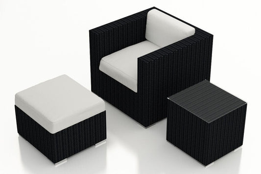 Harmonia Living Outdoor Sets Harmonia Living - Urbana 3 Piece Club Chair Set