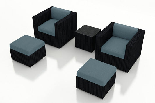 Harmonia Living Outdoor Sets Harmonia Living - Urbana 5 Piece Club Chair Set