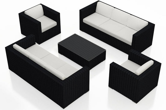 Harmonia Living Outdoor Sets Harmonia Living - Urbana 5 Piece Double Sofa Set
