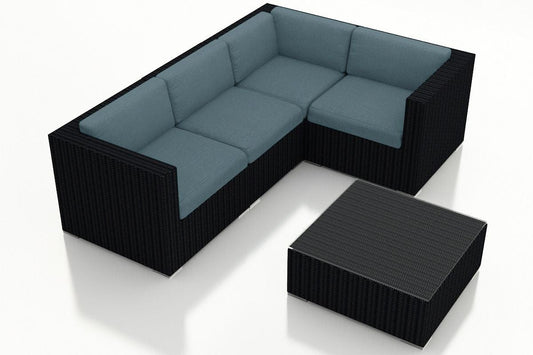 Harmonia Living Outdoor Sets Harmonia Living - Urbana 5 Piece Sectional Set