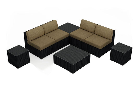 Harmonia Living Outdoor Sets Harmonia Living - Urbana 8 Piece 4-Seat Sectional Set