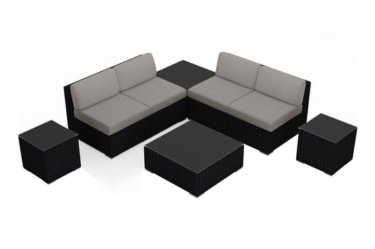Harmonia Living Outdoor Sets Harmonia Living - Urbana 8 Piece 4-Seat Sectional Set