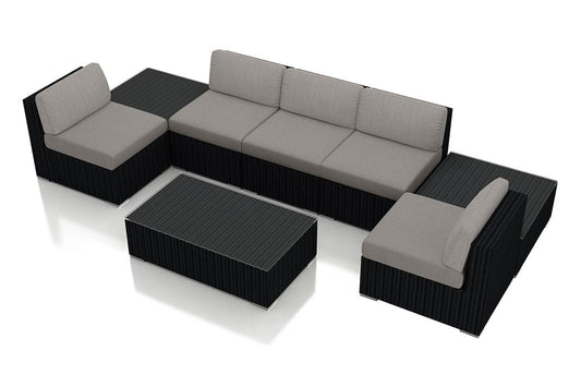 Harmonia Living Outdoor Sets Harmonia Living - Urbana 8 Piece 5-Seat Sectional Set