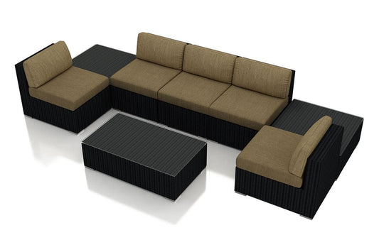 Harmonia Living Outdoor Sets Harmonia Living - Urbana 8 Piece 5-Seat Sectional Set