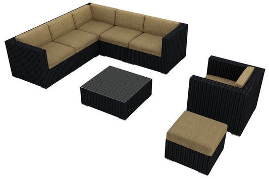 Harmonia Living Outdoor Sets Harmonia Living - Urbana 8 Piece Sectional Set