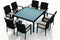Harmonia Living Outdoor Sets Harmonia Living - Urbana 9 Piece Square Arm Dining Set