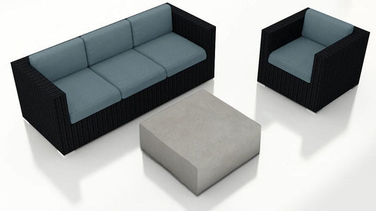 Harmonia Living Outdoor Sets Harmonia Living - Urbana Mason 3 Piece Sofa Set