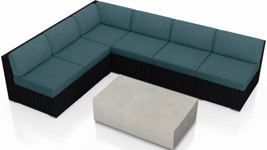 Harmonia Living Outdoor Sets Harmonia Living - Urbana Mason 7 Piece Sectional Set