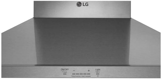 LG - 30 in. Smart Wall Mount Range Hood with LED Lighting in Stainless Steel - HCED3015S