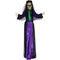 Haunted Hill Farm - 5-Ft. Martina the Voodoo Skeleton Bride, Indoor or Covered Outdoor Halloween Decoration, Red LED Eyes