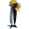 Haunted Hill Farm - 56-In. Otto the Animatronic Talking Clown, Indoor or Covered Outdoor Halloween Decoration, Red LED Eyes