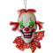 Haunted Hill Farm - 20-In. Hanging Talking Clown Head, Halloween Decoration for Indoor or Covered Outdoor Display, Red