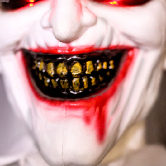 Haunted Hill Farm - 5.75-Ft. Snips the Laughing Animatronic Doctor, Indoor / Covered Outdoor Halloween Decoration, Red LED Eyes