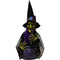 Haunted Hill Farm - 1.4-Ft. Cat the Animatronic Witch with Cauldron, Indoor or Covered Outdoor Halloween Decoration, LED Lights