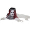 Haunted Hill Farm - 63-In. Long Animatronic Crawling Bride, Indoor/Outdoor Halloween Decoration, Flashing Red Eyes, Belle
