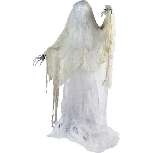 Haunted Hill Farm - Life Size Animatronic Ghoul, Indoor/Outdoor Halloween Decoration, Multi-Colored Body, Poseable