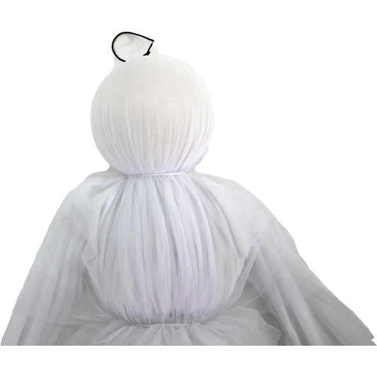 Haunted Hill Farm - Light-Up Ghost Trio on Stakes, Outdoor Halloween Lawn Decoration