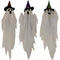 Haunted Hill Farm - Set of 3 Hanging Ghosts, Indoor/Outdoor Halloween Decoration