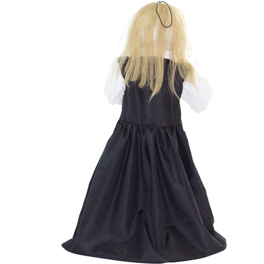 Haunted Hill Farm - 34-In. Betty Boo the Giggling Zombie Girl w/Lights and Sound, Indoor / Covered Outdoor Halloween Decoration