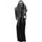 Haunted Hill Farm - 71-In. Lampa Solais the Animated Gruesome Reaper w/ Lantern, Indoor or Covered Outdoor Halloween Decoration