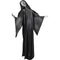Haunted Hill Farm - 63-In. Talking Reaper, Indoor/Outdoor Halloween Decoration, Flashing White Eyes, Poseable