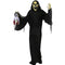 Haunted Hill Farm - Life-Size Animatronic Reaper, Indoor/Outdoor Halloween Decoration, Flashing Colorful Eyes, Poseable