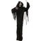 Haunted Hill Farm - 60-In. Animated Standing Reaper, Indoor/Covered Outdoor Halloween Decoration, LED Eyes, Poseable, Terror