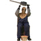 Haunted Hill Farm - Motion Activated Chainsaw Rusty by Tekky, Indoor or Covered Outdoor Premium Halloween Animatronic, Plug-In or Battery