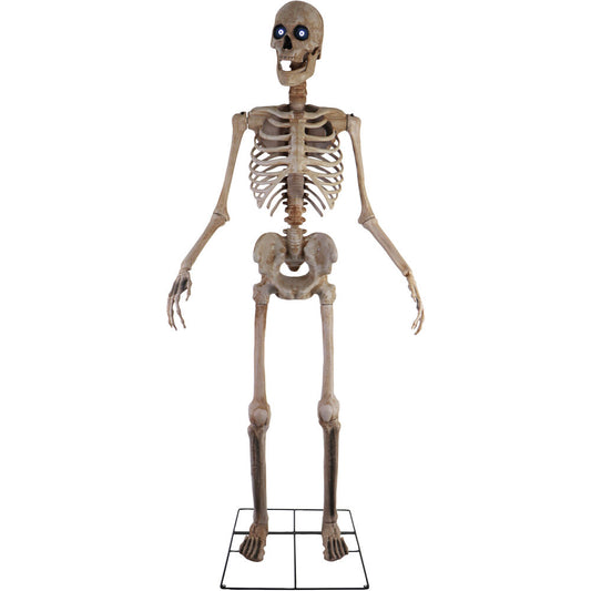 Haunted Hill Farm - 8-Ft. Tall Motion-Activated Towering Skeleton by SVI, Premium Talking Halloween Animatronic, Plug-In