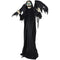 Haunted Hill Farm - Life-Size Animatronic Reaper, Indoor/Outdoor Halloween Decoration, Flashing Blue Eyes, Poseable