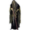 Haunted Hill Farm - 68-In. Animatronic Witch with a Staff, Indoor or Covered Outdoor Halloween Decoration, Light-up White Eyes