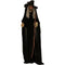Haunted Hill Farm - 5.5-Ft. Talking Witch with Cane, Indoor or Covered Outdoor Halloween Decoration, LED Red Eyes, Harper