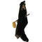Haunted Hill Farm - 6.5 ft. Witch on Broom, Indoor/Covered Outdoor Halloween Decoration, LED Red Eyes, Misty