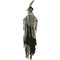 Haunted Hill Farm - 51-In. Luna the Hanging Witch with Button Eyes, Indoor or Covered Outdoor Halloween Decoration, Poseable
