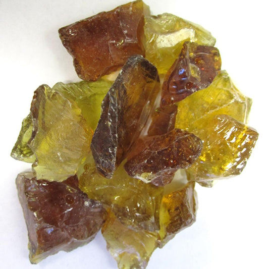 Hiland Fire Glass Hiland Patio Heaters 20lbs Recycled Fire Pit Fire Glass in Chestnut