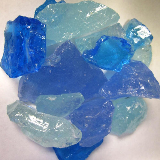 Hiland Fire Glass Hiland Patio Heaters Recycled Fire Pit Fire Glass in Bahama Blend