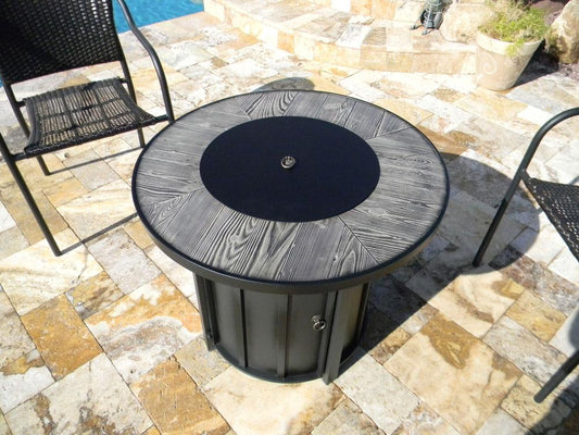 Hiland Fire Pits Hiland Patio Heaters Faux Wood Tile Top Fire Pit