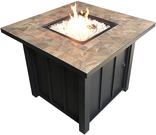 Hiland Fire Pits Hiland Patio Heaters Square Tile Top Fire Pit