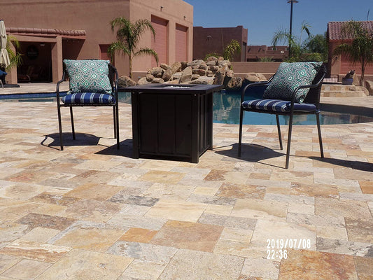 Hiland Fire Pits Hiland Patio Heaters Square Tile Top Fire Pit